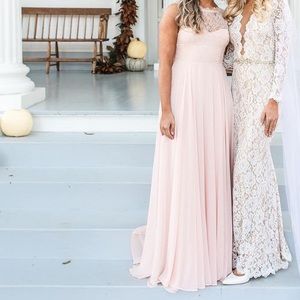 Pink bridesmaids dress